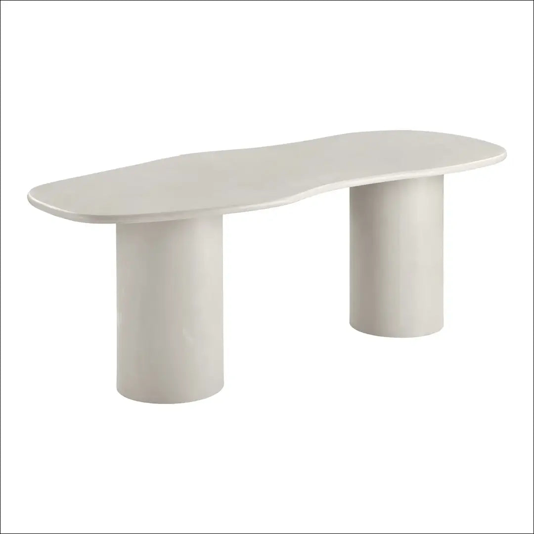 Valgomojo stalas cemento imitacijos smėlio spalvos 96x200x76 cm RD437 - €845 Save 15% __label:Pristatymas 5-14 d.d.,