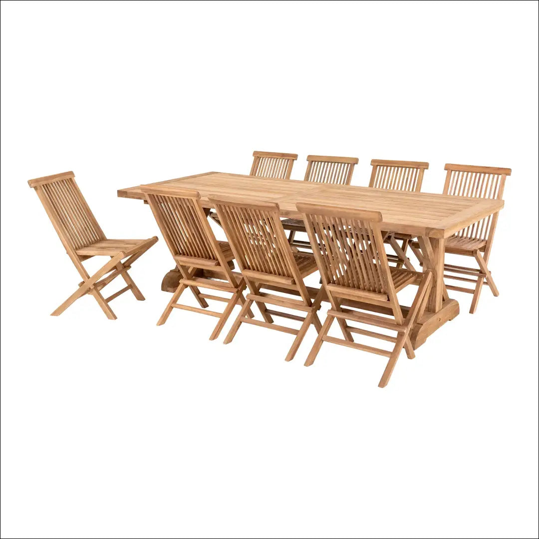 Valgomojo stalas ir 8 valgomojo kėdės RD1165 - €1,849 Save 15% __label:Pristatymas 5-14 d.d., Natūrali, nordic, Outdoor
