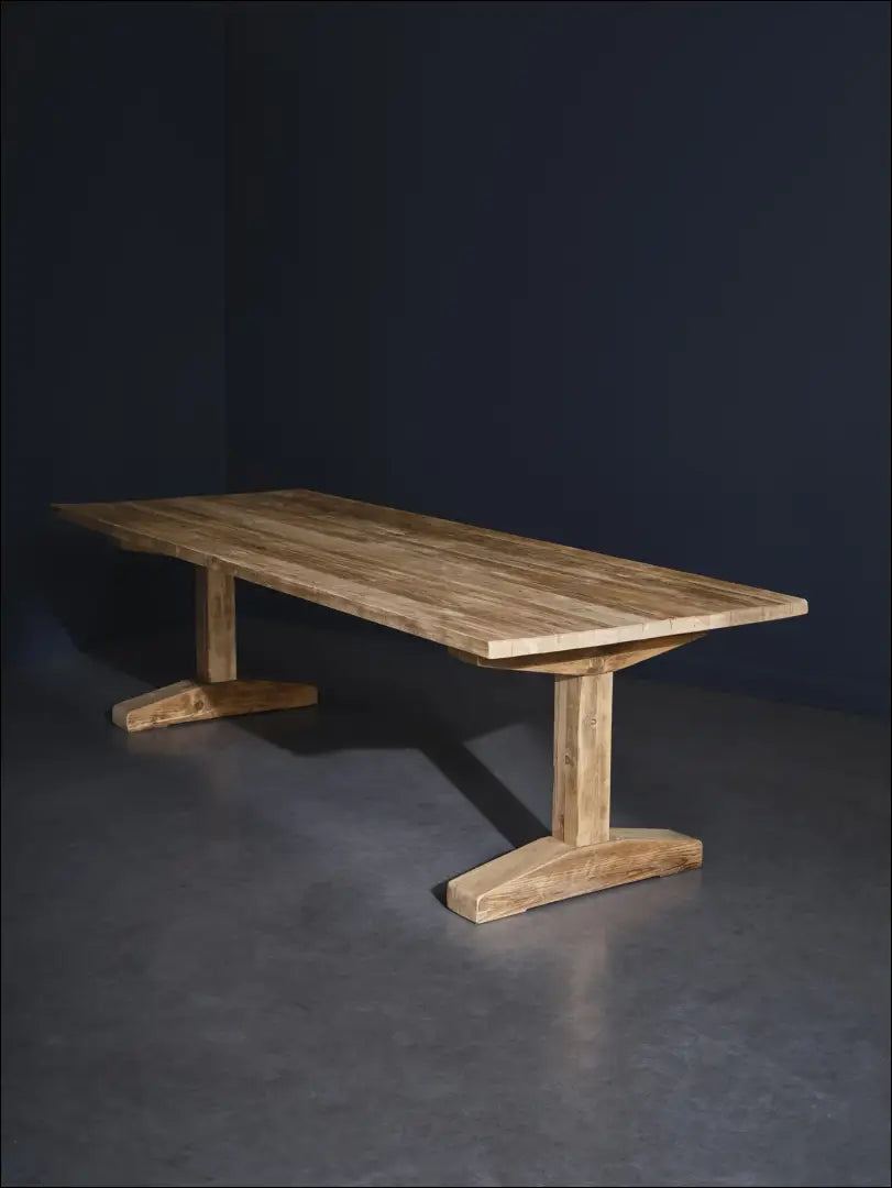 Valgomojo stalas iš perdirbtos medienos VI938 - €673 Save 50% __label:Pristatymas 1-2 d.d., color-ruda,