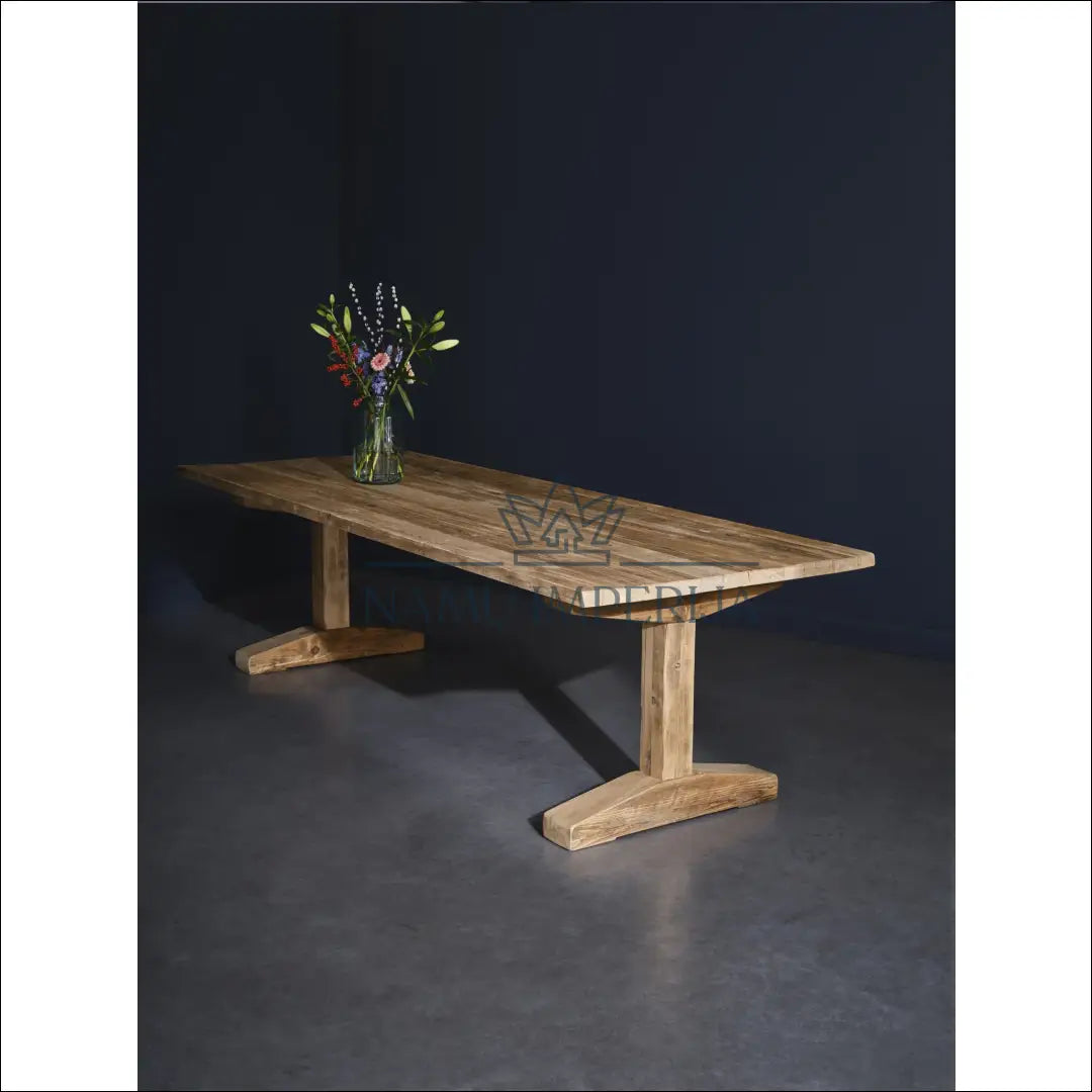 Valgomojo stalas iš perdirbtos medienos VI938 - €673 Save 50% __label:Pristatymas 1-2 d.d., color-ruda,