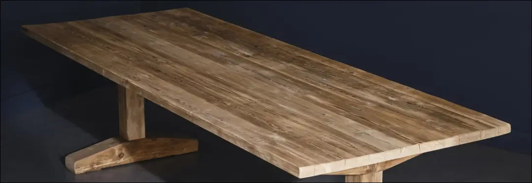Valgomojo stalas iš perdirbtos medienos VI938 - €673 Save 50% __label:Pristatymas 1-2 d.d., color-ruda,
