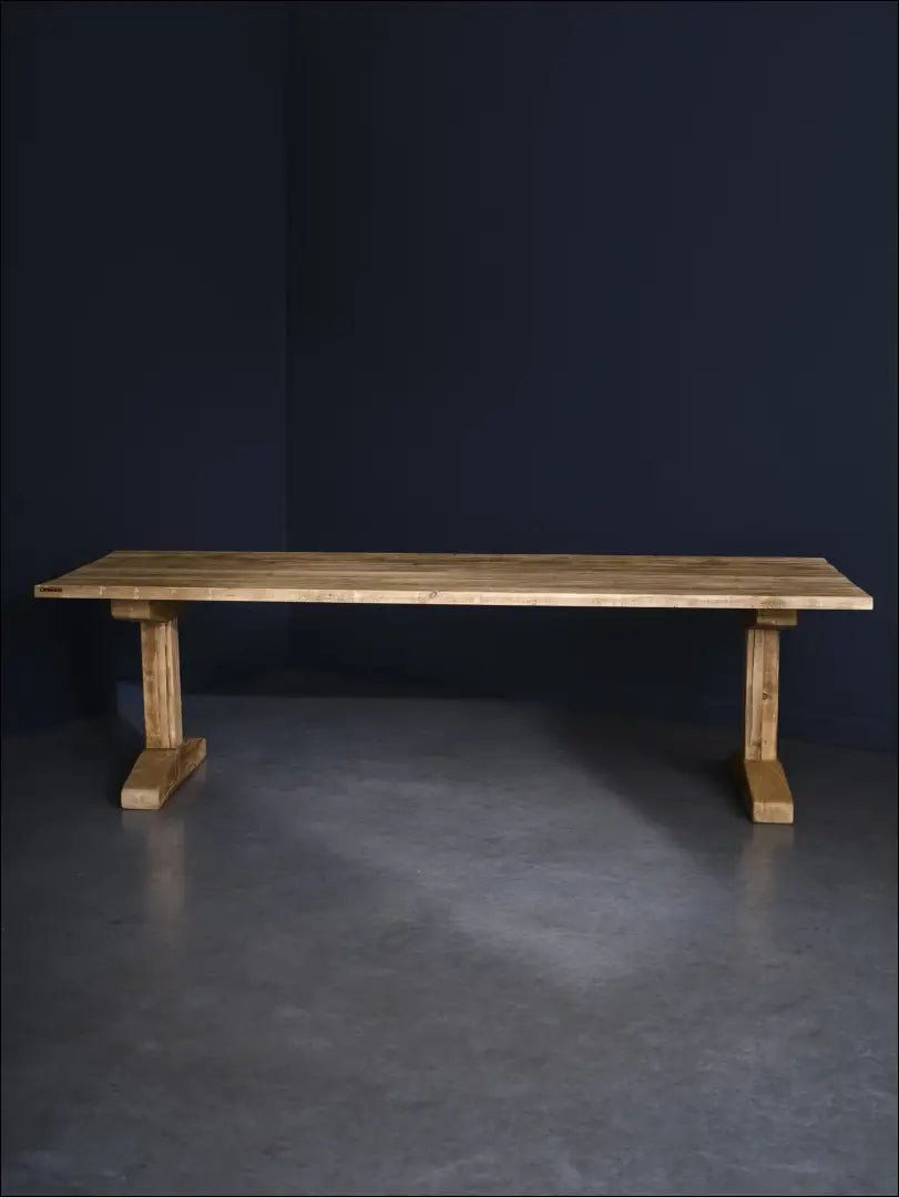 Valgomojo stalas iš perdirbtos medienos VI938 - €673 Save 50% __label:Pristatymas 1-2 d.d., color-ruda,