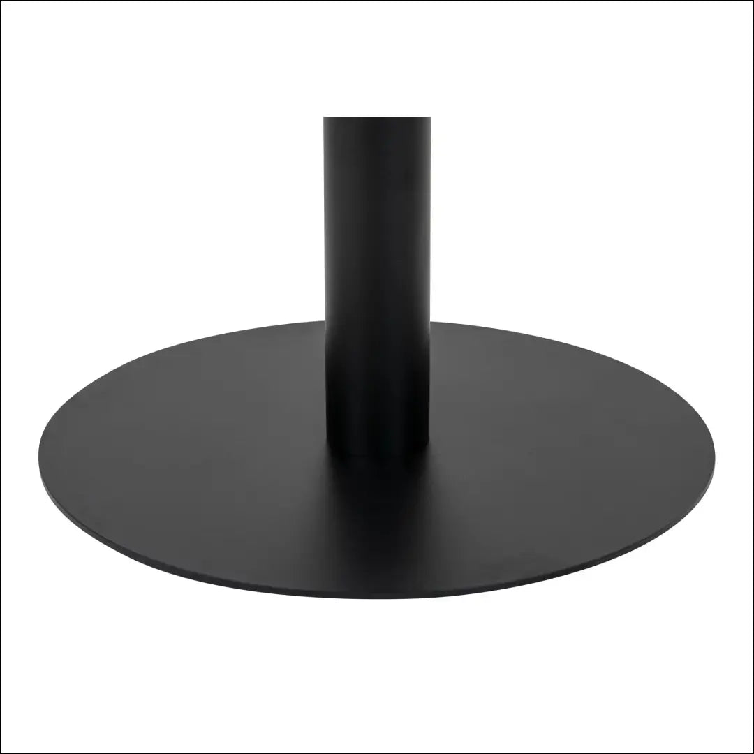 Valgomojo stalas marmuro imitacijos stalviršis juodos spalvos pagrindas ø110x75 cm RD400 - €259 Save 15%
