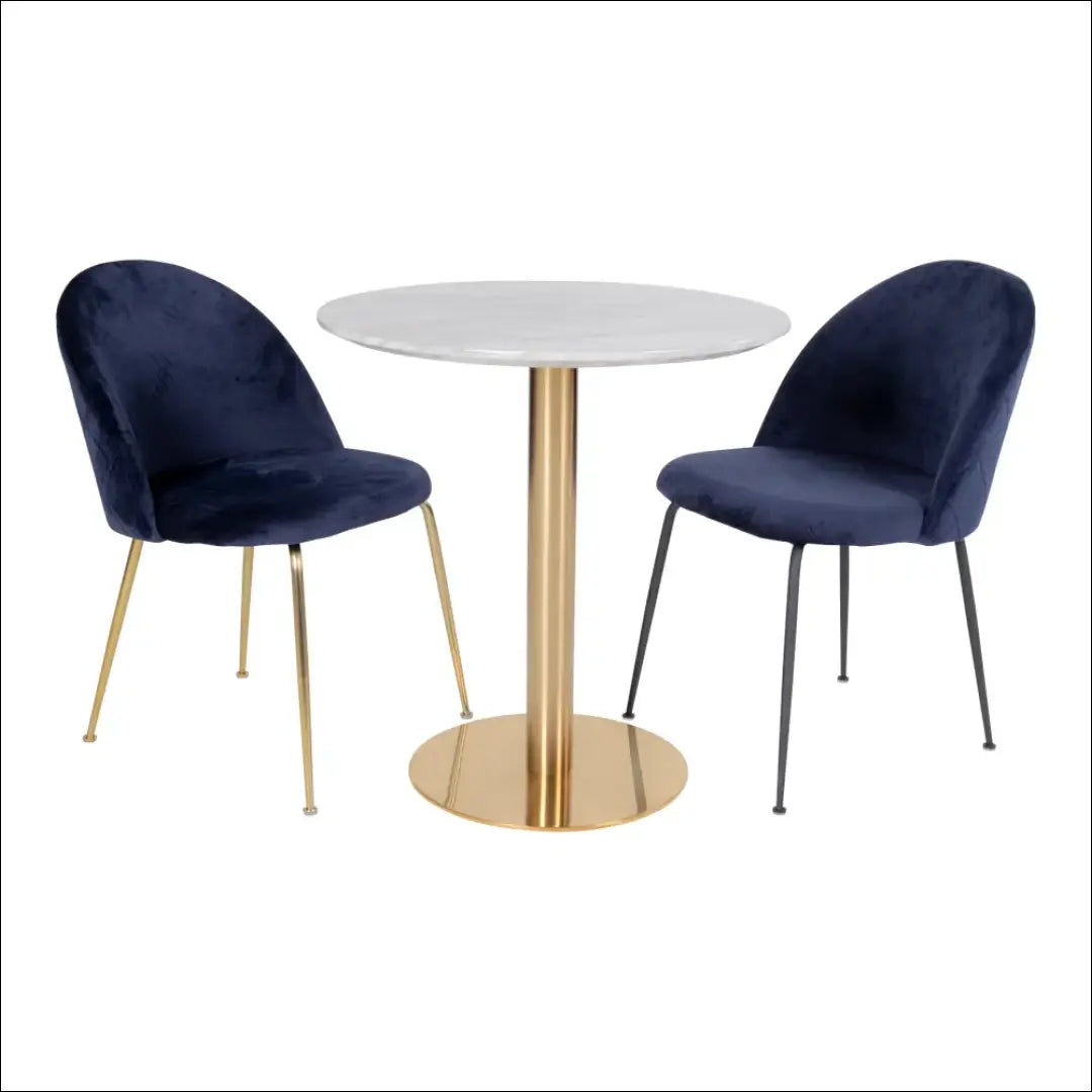 Valgomojo stalas marmuro imitacijos stalviršis žalvario pagrindas ø90x75 cm RD398 - €373 Save 15% __label:Pristatymas