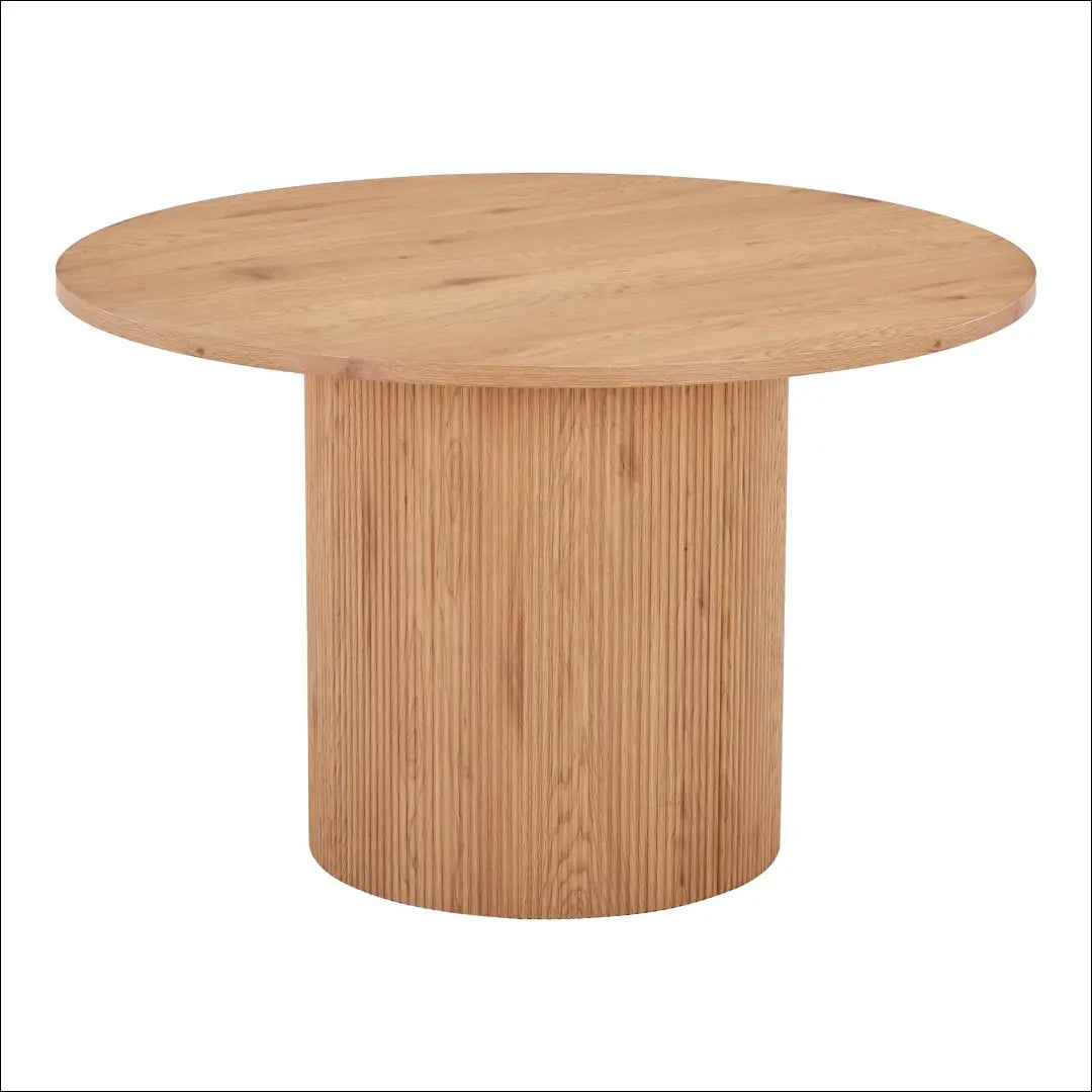 Valgomojo stalas natūralus ø120x75 cm RD477 - €472 Save 15% __label:Pristatymas 5-14 d.d., Dining tables, Natūrali,