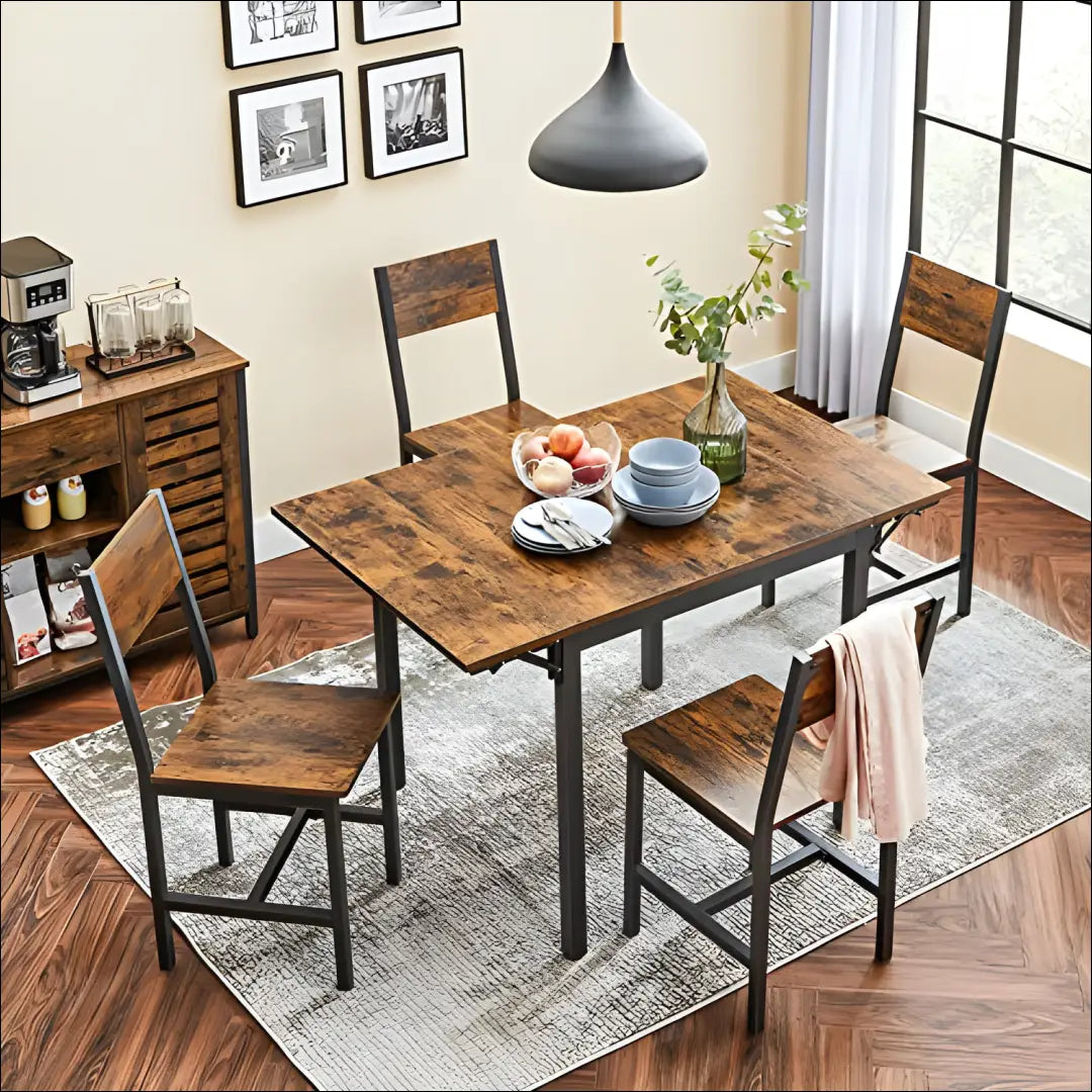 Valgomojo stalas SM438 - €156 Save 40% 100-200, __label:Pristatymas 5-14 d.d., notouch30, song, spalva-ruda 120x78x75cm