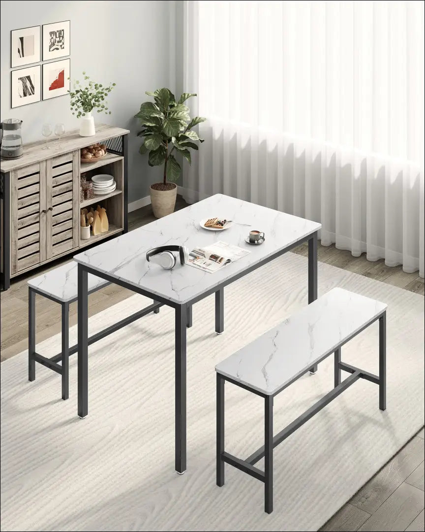 Valgomojo stalas su suolais (2vnt) komplektas SM433 - €118 Save 40% 100-200, __label:Pristatymas 5-14 d.d., notouch30,