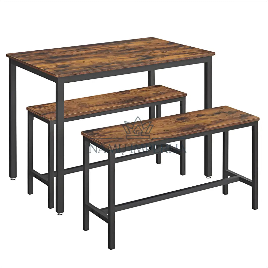 Valgomojo stalas su suolais komplektas SM439 - €211 Save 40% __label:Pristatymas 5-14 d.d., notouch30, over-200, song,