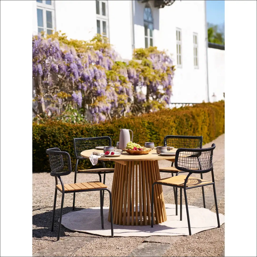 Valgomojo stalas tikmedis natūralus ø120x75 cm RD1090 - €714 Save 15% __label:Pristatymas 5-14 d.d., Dining tables,