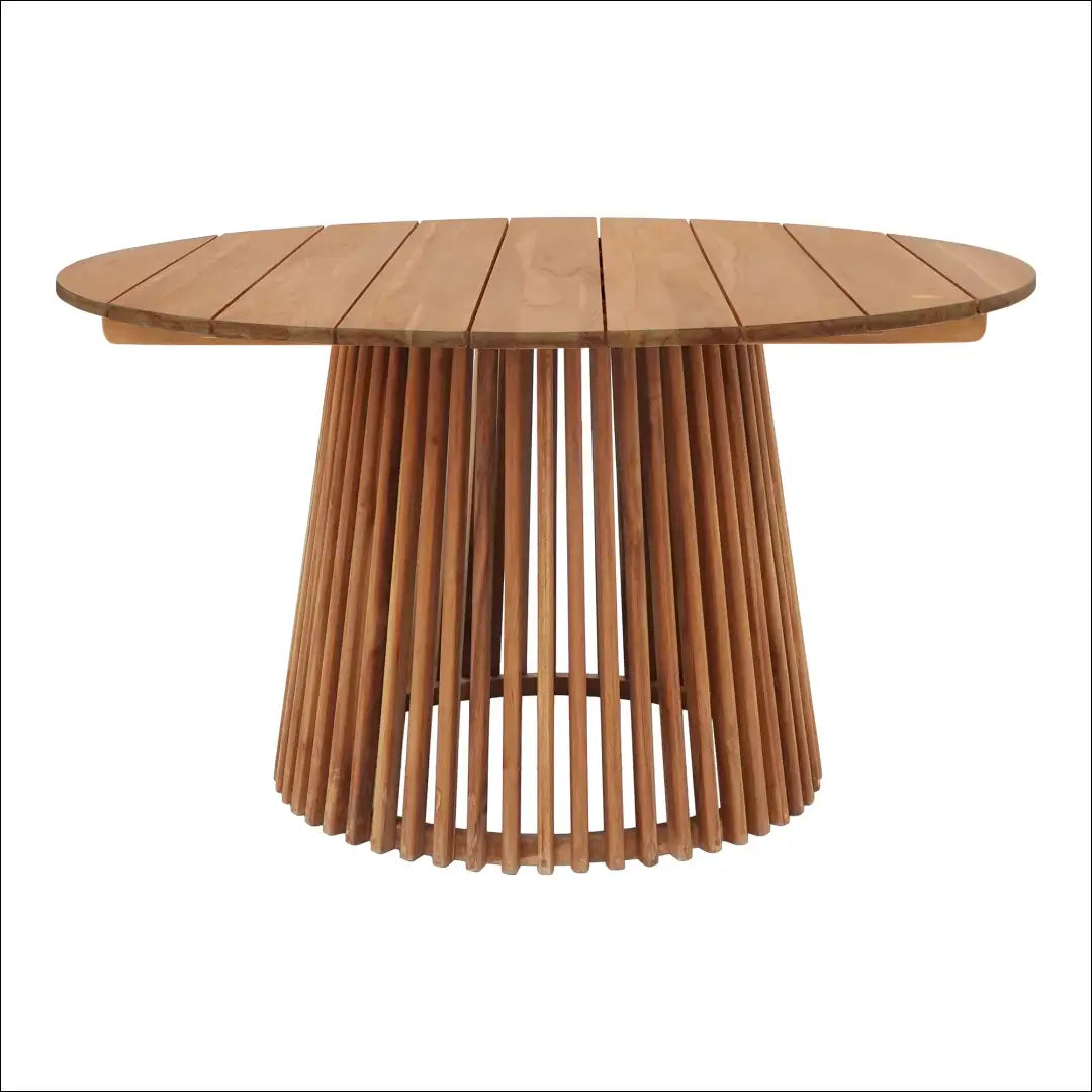Valgomojo stalas tikmedis natūralus ø120x75 cm RD1090 - €714 Save 15% __label:Pristatymas 5-14 d.d., Dining tables,