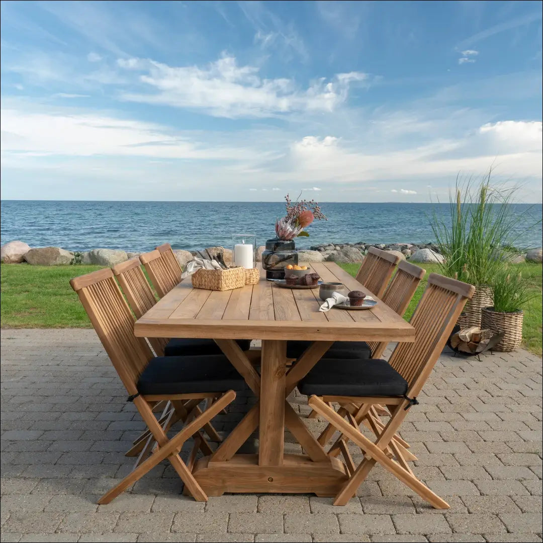 Valgomojo stalas tikmedžio mediena natūrali 100x240x75 cm RD1045 - €1,365 Save 15% __label:Pristatymas 5-14 d.d.,