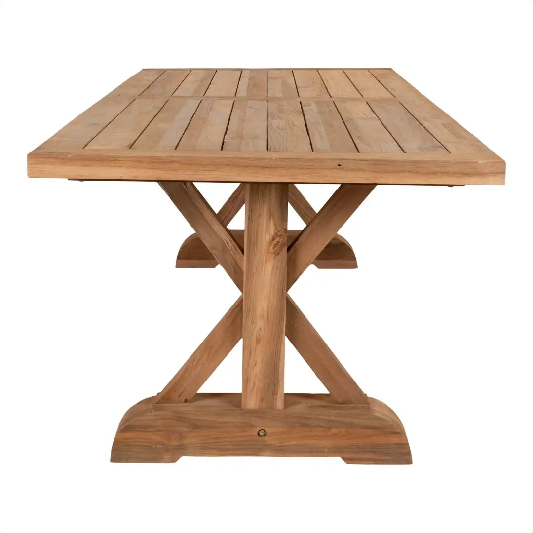 Valgomojo stalas tikmedžio mediena natūrali 100x240x75 cm RD1045 - €1,365 Save 15% __label:Pristatymas 5-14 d.d.,