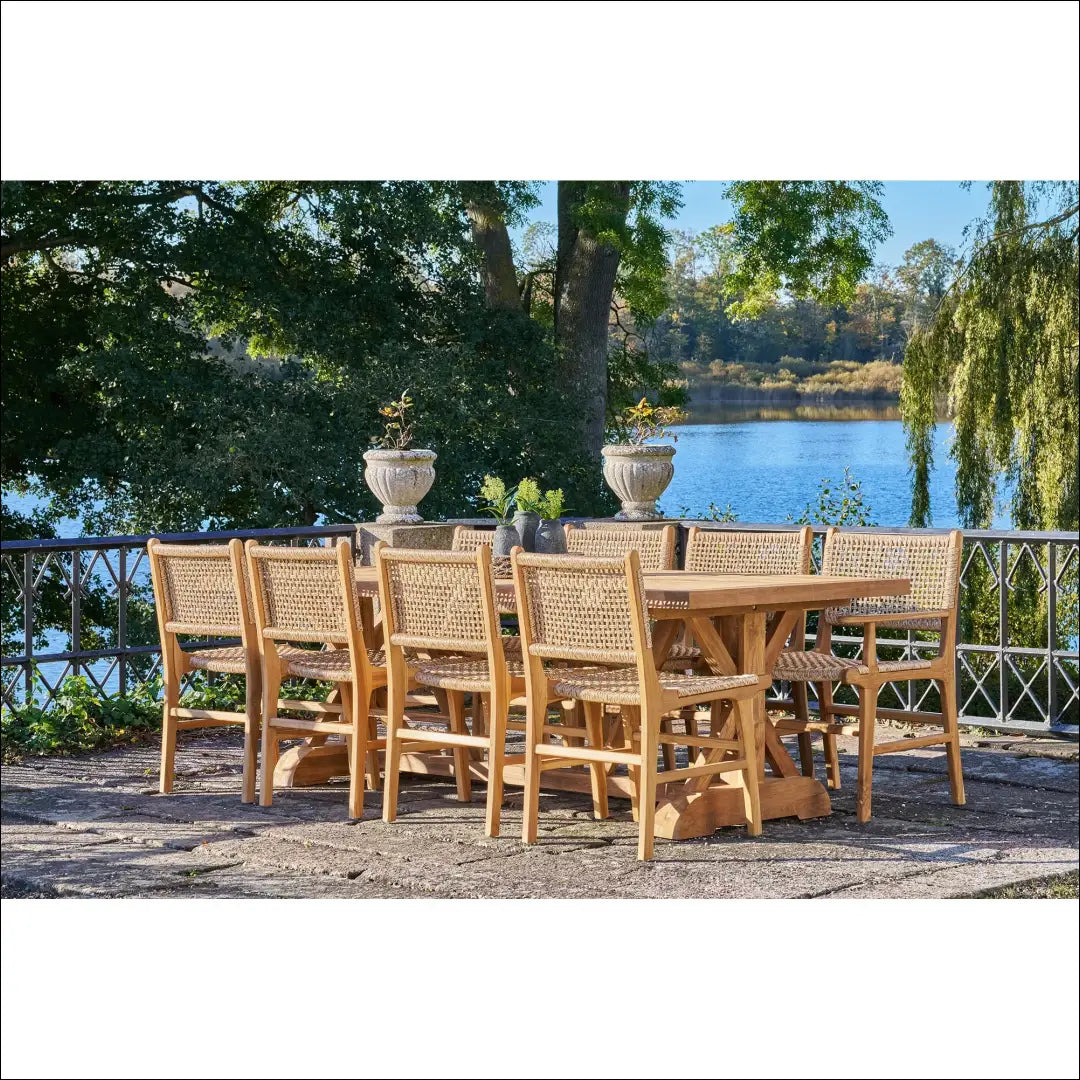 Valgomojo stalas tikmedžio mediena natūrali 100x240x75 cm RD1045 - €1,365 Save 15% __label:Pristatymas 5-14 d.d.,