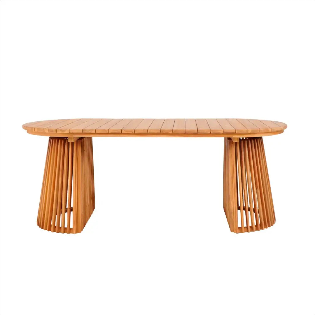 Valgomojo stalas tikmedžio mediena natūrali 90x200x75 cm RD1091 - €956 Save 15% __label:Pristatymas 5-14 d.d., Dining