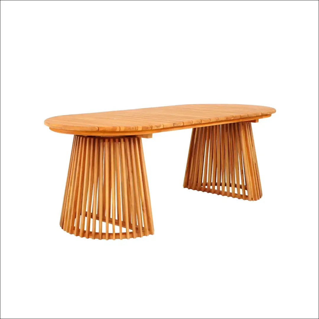 Valgomojo stalas tikmedžio mediena natūrali 90x200x75 cm RD1091 - €956 Save 15% __label:Pristatymas 5-14 d.d., Dining