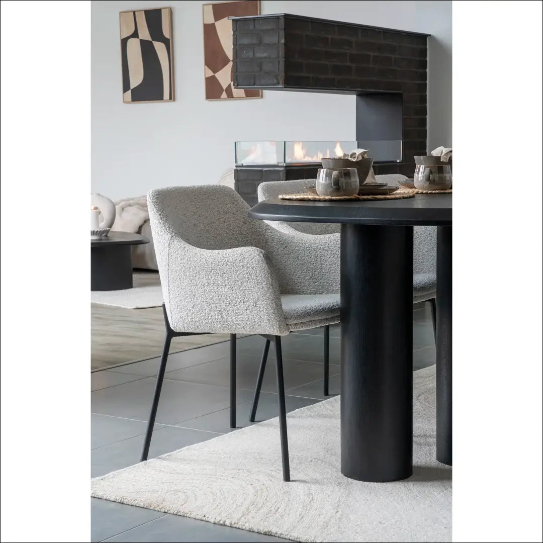 Valgomojo stalas uosio fanera juodas 100x220x76 cm RD413 - €975 Save 15% __label:Pristatymas 5-14 d.d., Dining tables,