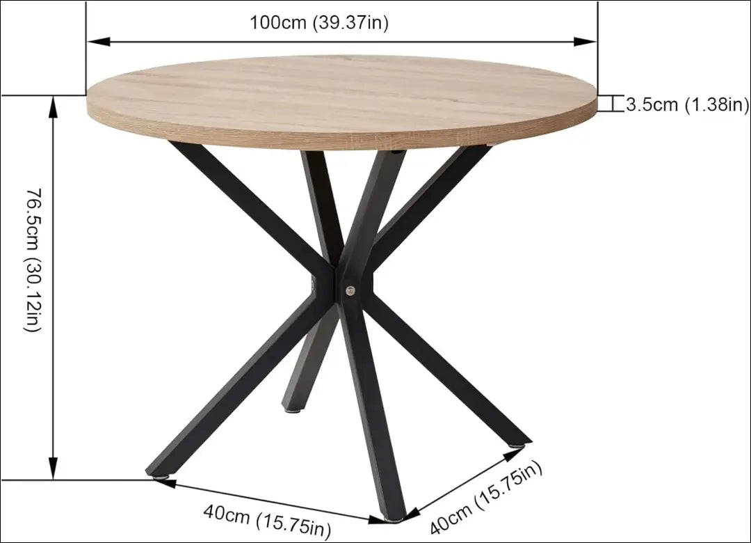 Valgomojo stalas VI1065 - €135 Save 50% 100-200, __label:Pristatymas 1-2 d.d., color-ruda, material-mediena, Push