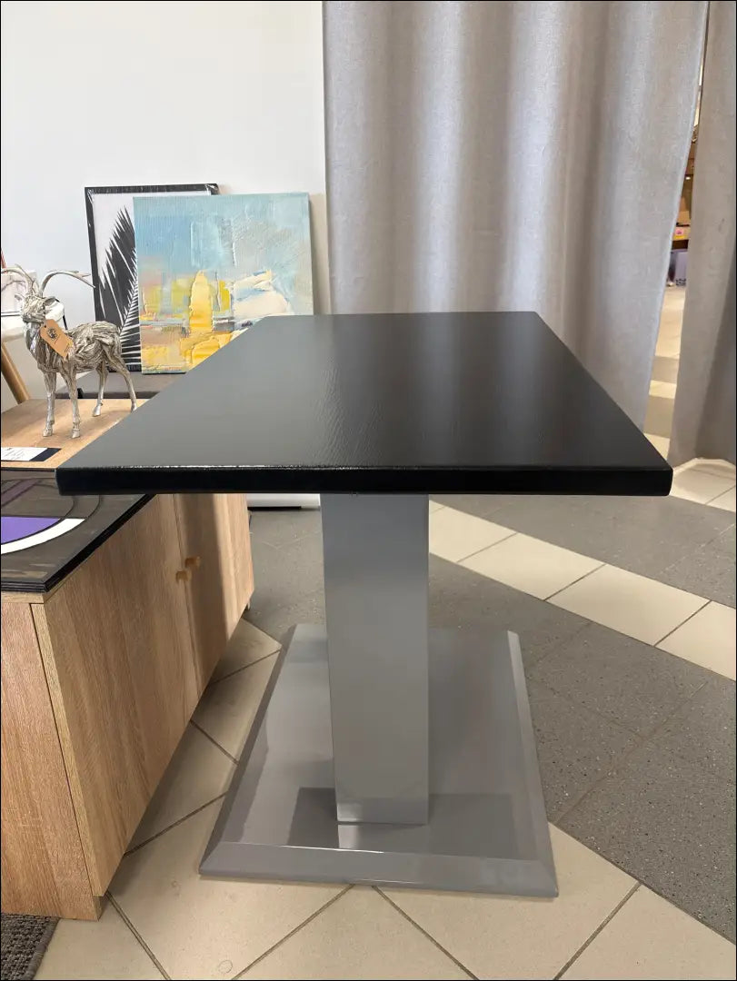 Valgomojo stalas VI1172 - €84 Save 50% 50-100, __label:Pristatymas 1-2 d.d., color-juoda, color-pilka, material-mediena