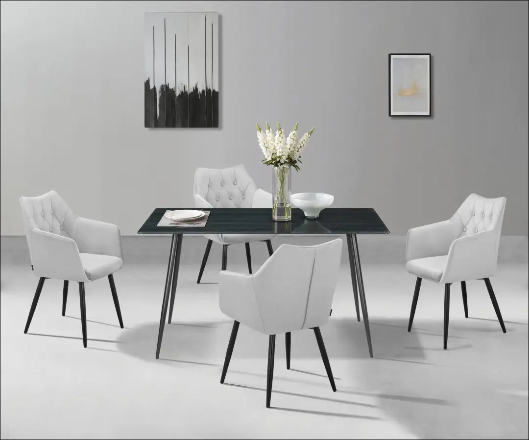 Valgomojo stalas VI1189 - €130 Save 50% 100-200, __label:Pristatymas 1-2 d.d., color-juoda, material-metalas,