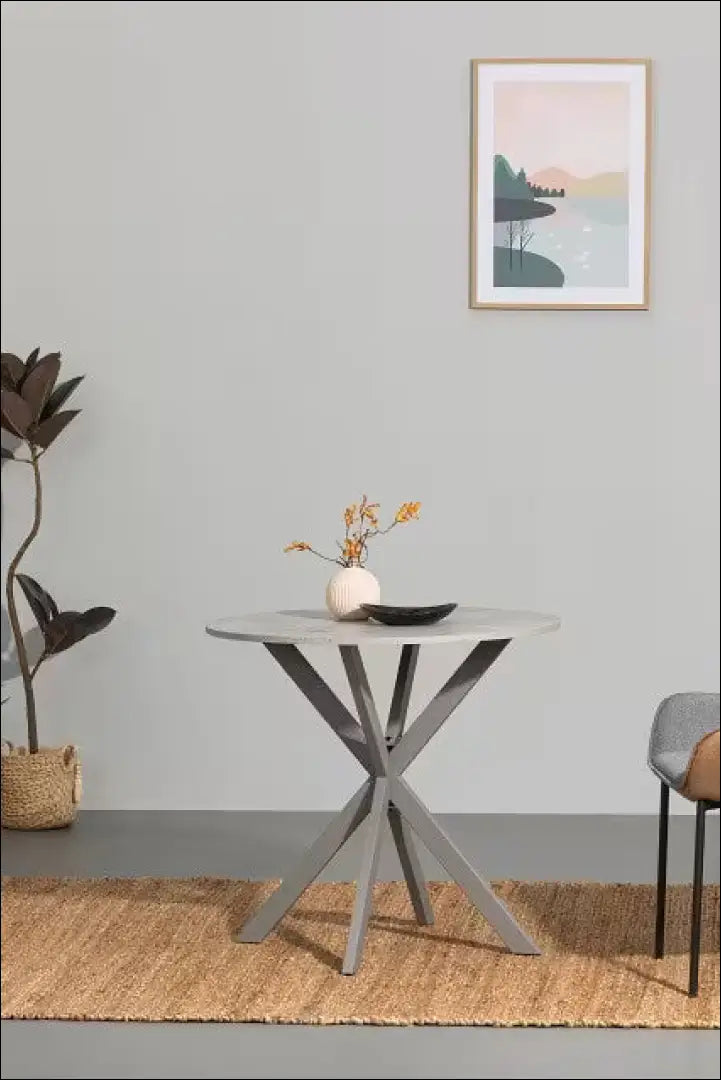 Valgomojo stalas VI1411 - €70 Save 50% 50-100, __label:Pristatymas 1-2 d.d., color-pilka, material-mdf,