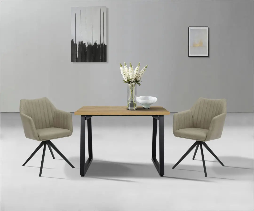 Valgomojo stalas VI1435 - €120 Save 50% 100-200, __label:Pristatymas 1-2 d.d., color-juoda, color-ruda,