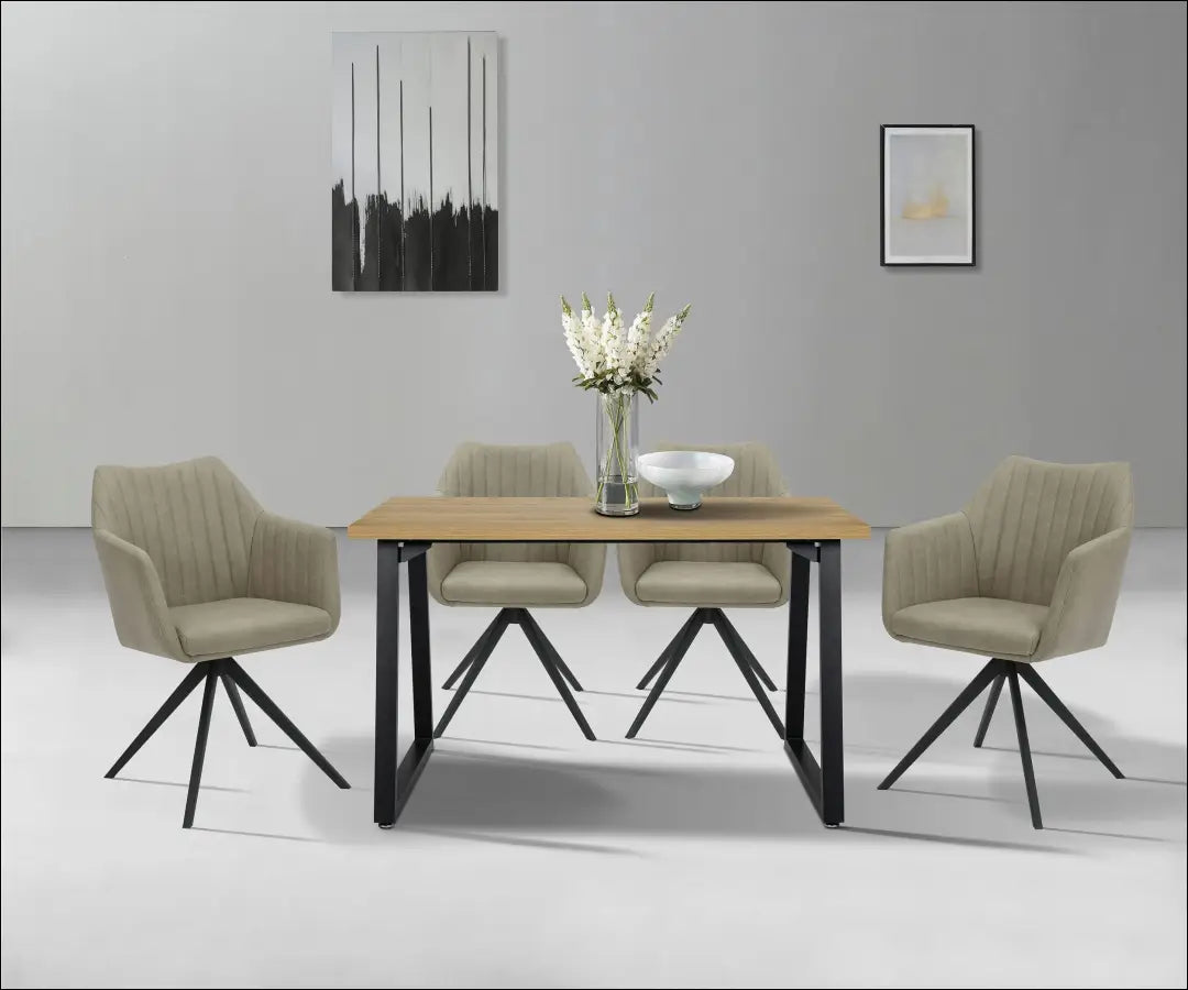 Valgomojo stalas VI1446 - €130 Save 50% 100-200, __label:Pristatymas 1-2 d.d., color-juoda, color-ruda,