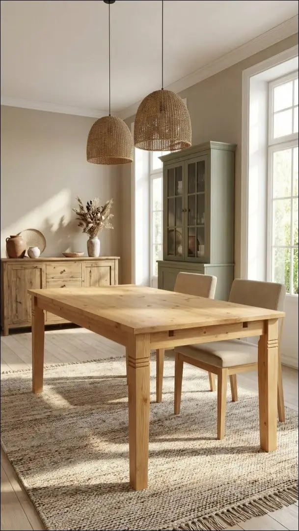 Valgomojo stalas VI1456 - €190 Save 50% 100-200, __label:Pristatymas 1-2 d.d., color-ruda, material-medzio-masyvas,
