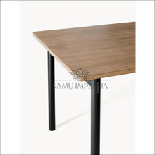 Įkelti vaizdą į galerijos rodinį, Valgomojo stalas VI552 - €450 Save 50% color-juoda, color-ruda, material-mdf, material-metalas, over-200 Juoda
