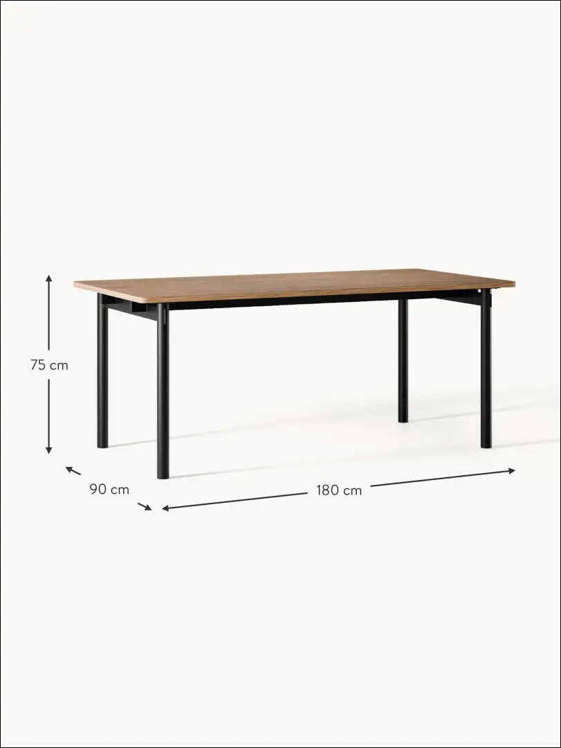 Valgomojo stalas VI552 - €270 Save 70% __label:Pristatymas 1-2 d.d., color-juoda, color-ruda, material-mdf,