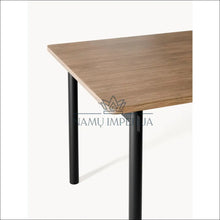 Įkelti vaizdą į galerijos rodinį, Valgomojo stalas VI553 - €400 Save 50% color-juoda, color-ruda, material-mdf, material-metalas, over-200 Juoda
