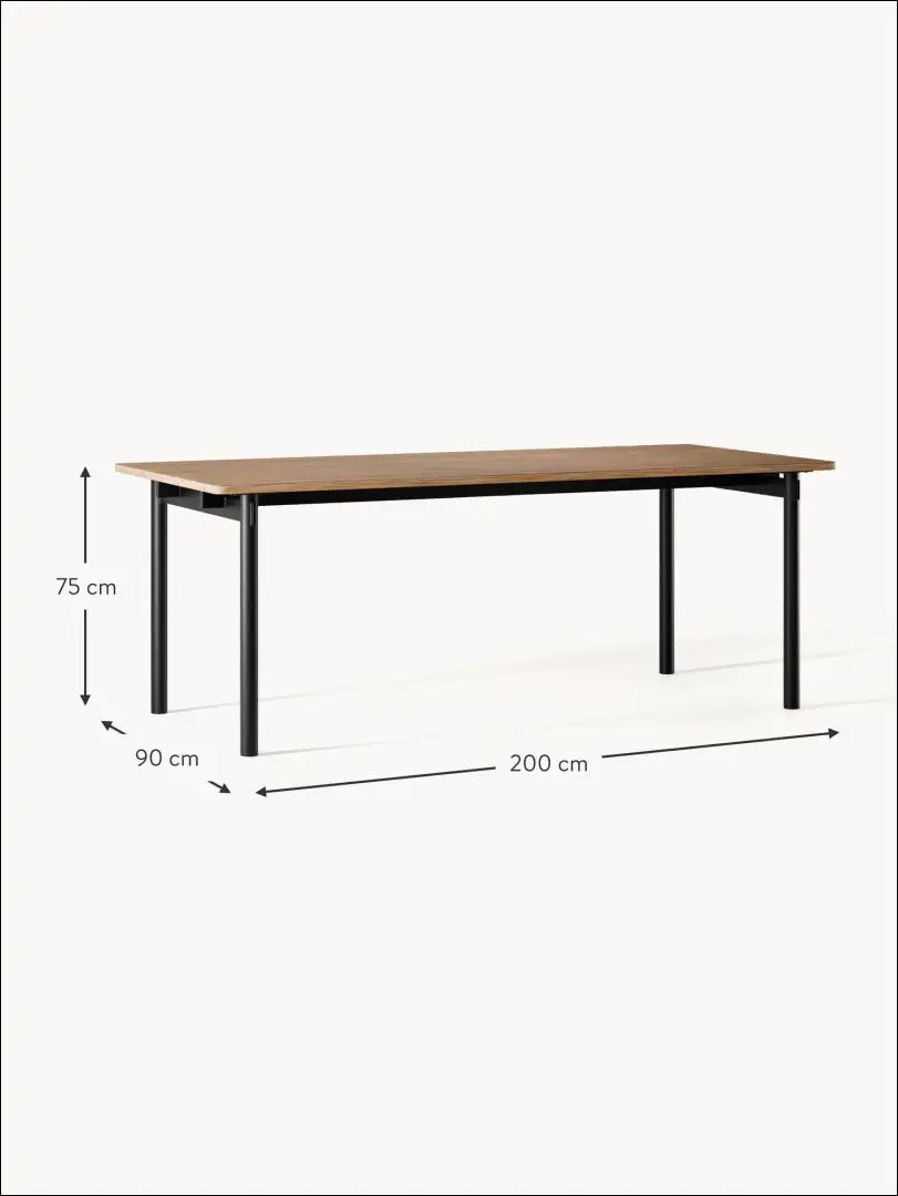 Valgomojo stalas VI572 - €300 Save 70% __label:Pristatymas 1-2 d.d., color-juoda, color-ruda, material-mdf,