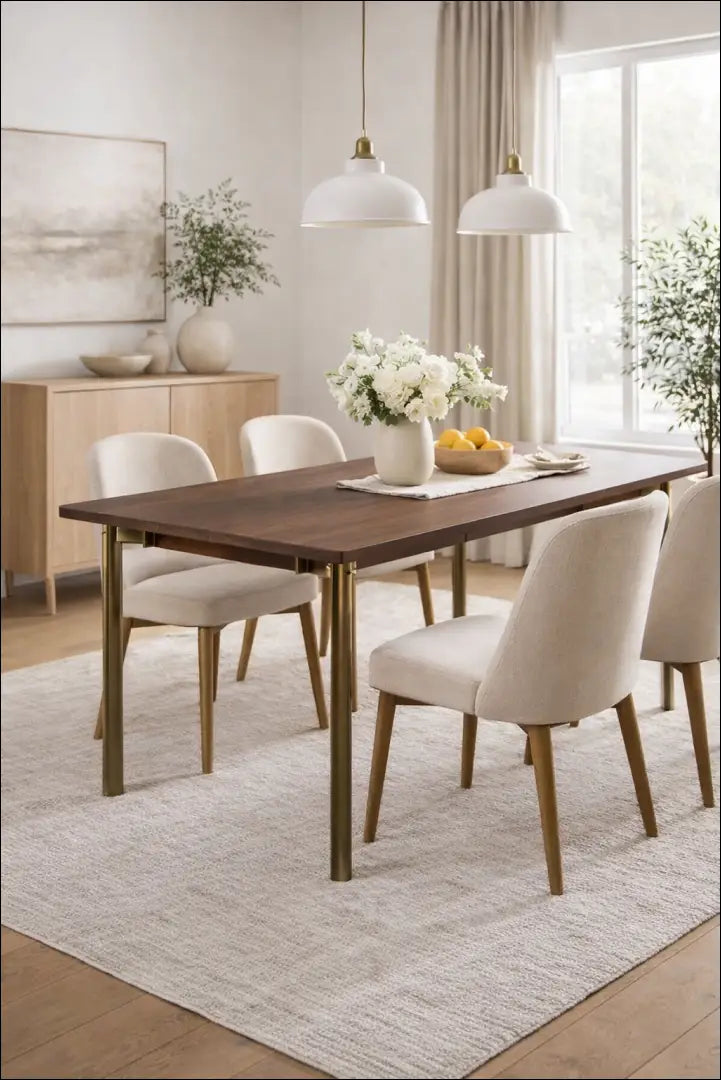 Valgomojo stalas VI574 - €240 Save 70% __label:Pristatymas 1-2 d.d., color-auksine, color-ruda,