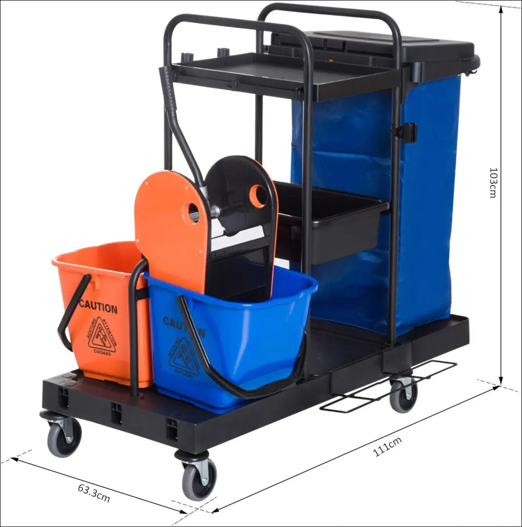 Valymo vežimėlis KI1185 - €72 Save 55% 50-100, __label:Pristatymas 1-2 d.d., color-juoda, color-melyna, color-oranzine