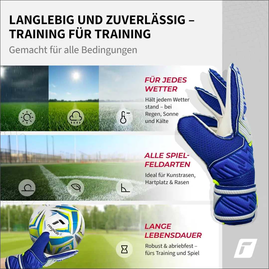 Vartininko pirštinės “Reusch” SP078 - €13 Save 25% __label:Pristatymas 1-2 d.d., color-melyna, laisvalaikis, under-25