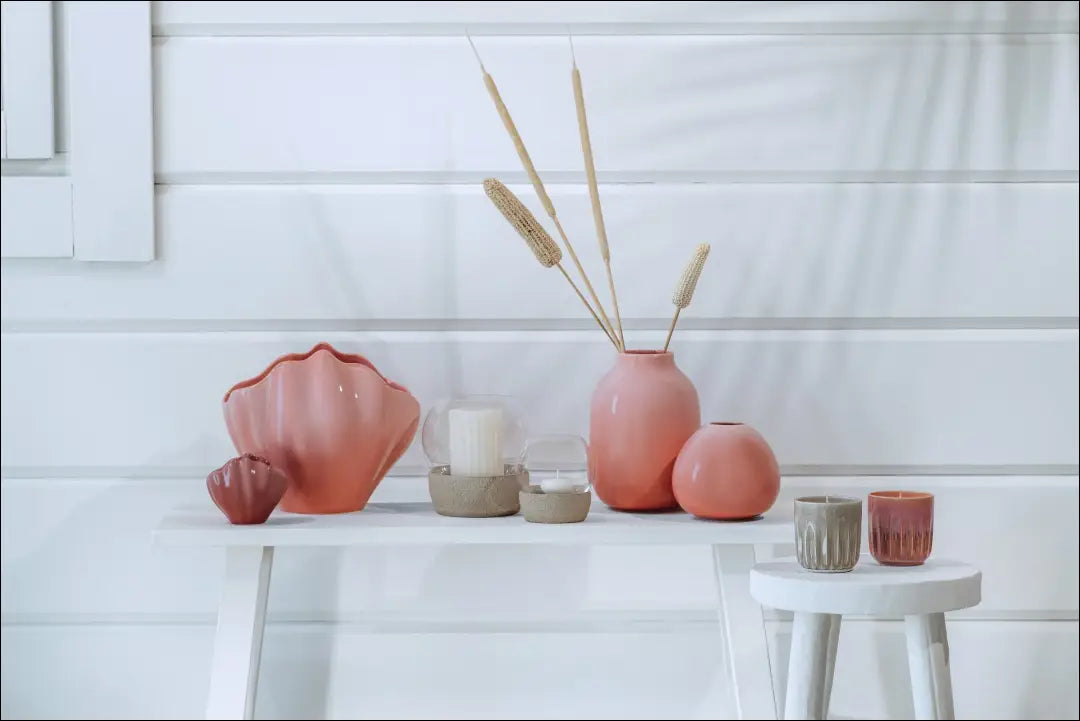 Vaza DI8588 - €31 Save 55% 25-50, __label:Pristatymas 1-2 d.d., color-rozine, interjeras, material-porcelianas €25