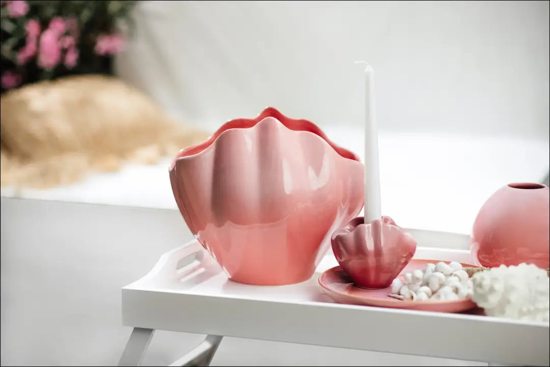 Vaza DI8588 - €31 Save 55% 25-50, __label:Pristatymas 1-2 d.d., color-rozine, interjeras, material-porcelianas €25