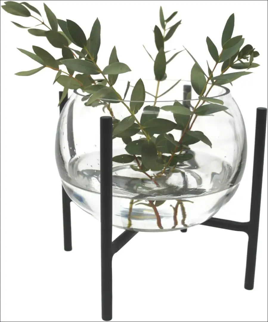 Vaza su stoveliu DI10860 - €22 Save 50% __label:Pristatymas 1-2 d.d., color-juoda, interjeras, material-metalas,