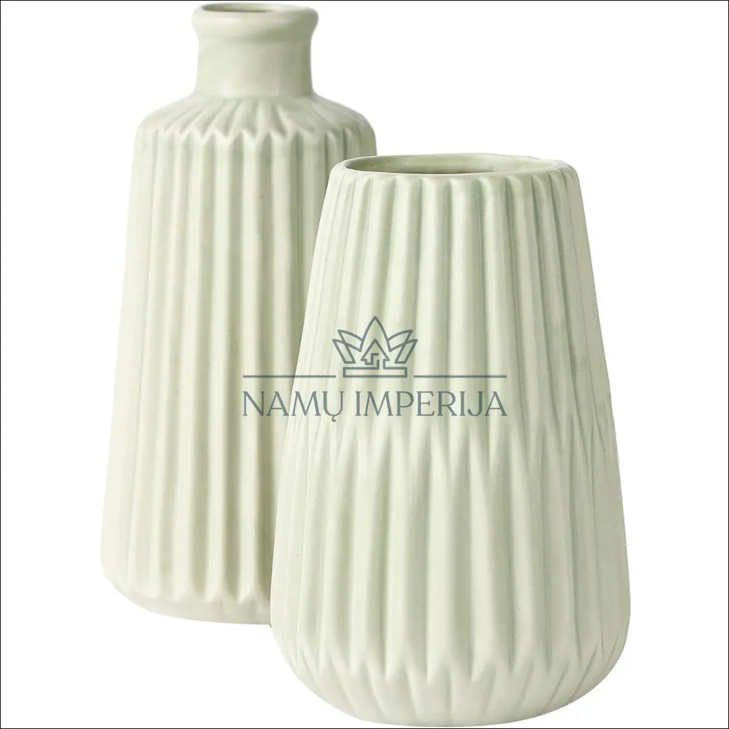 Vazelių komplektas (2vnt) DI4362 - €15 Save 50% color-zalia, interjeras, material-porcelianas, under-25, vazos Iki