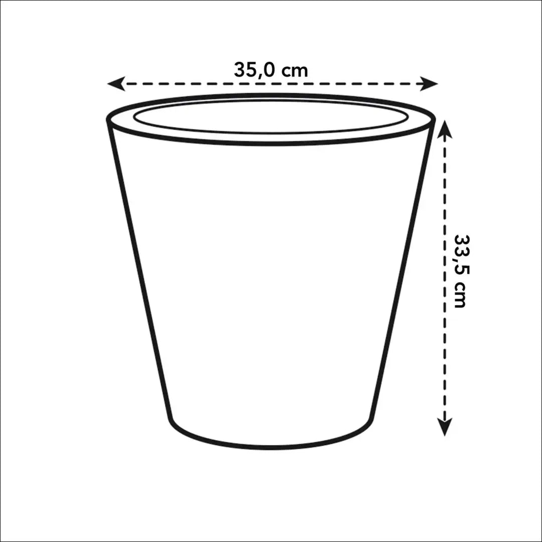 Vazonas DI10214 - €22 Save 55% __label:Pristatymas 1-2 d.d., color-pilka, interjeras, material-plastikas, under-25 Iki