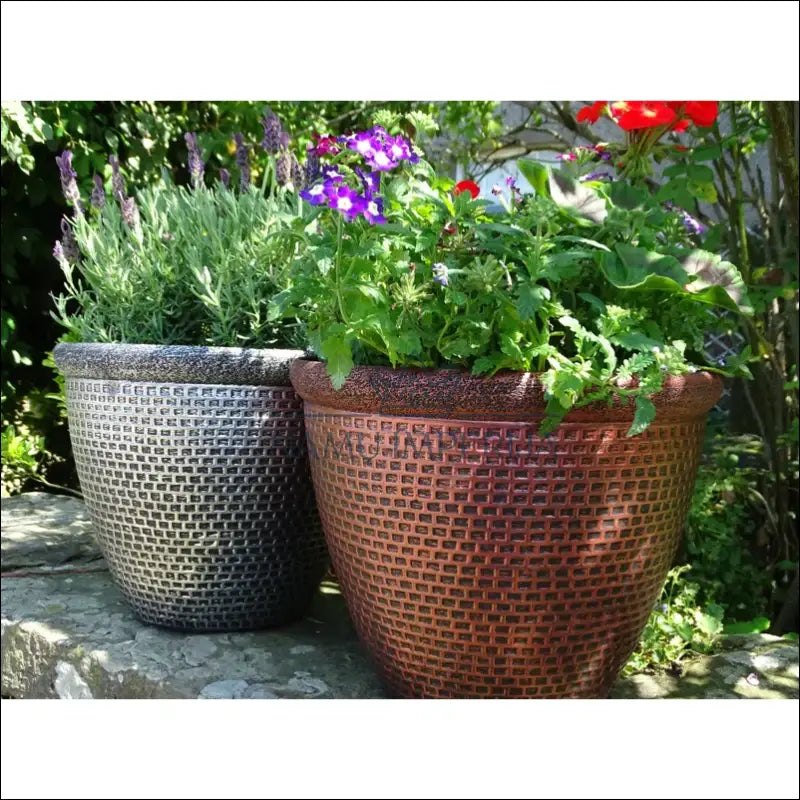 Vazonas iš perdirbto plastiko DI9070 - €14 Save 50% __label:Pristatymas 1-2 d.d., color-auksine, interjeras,