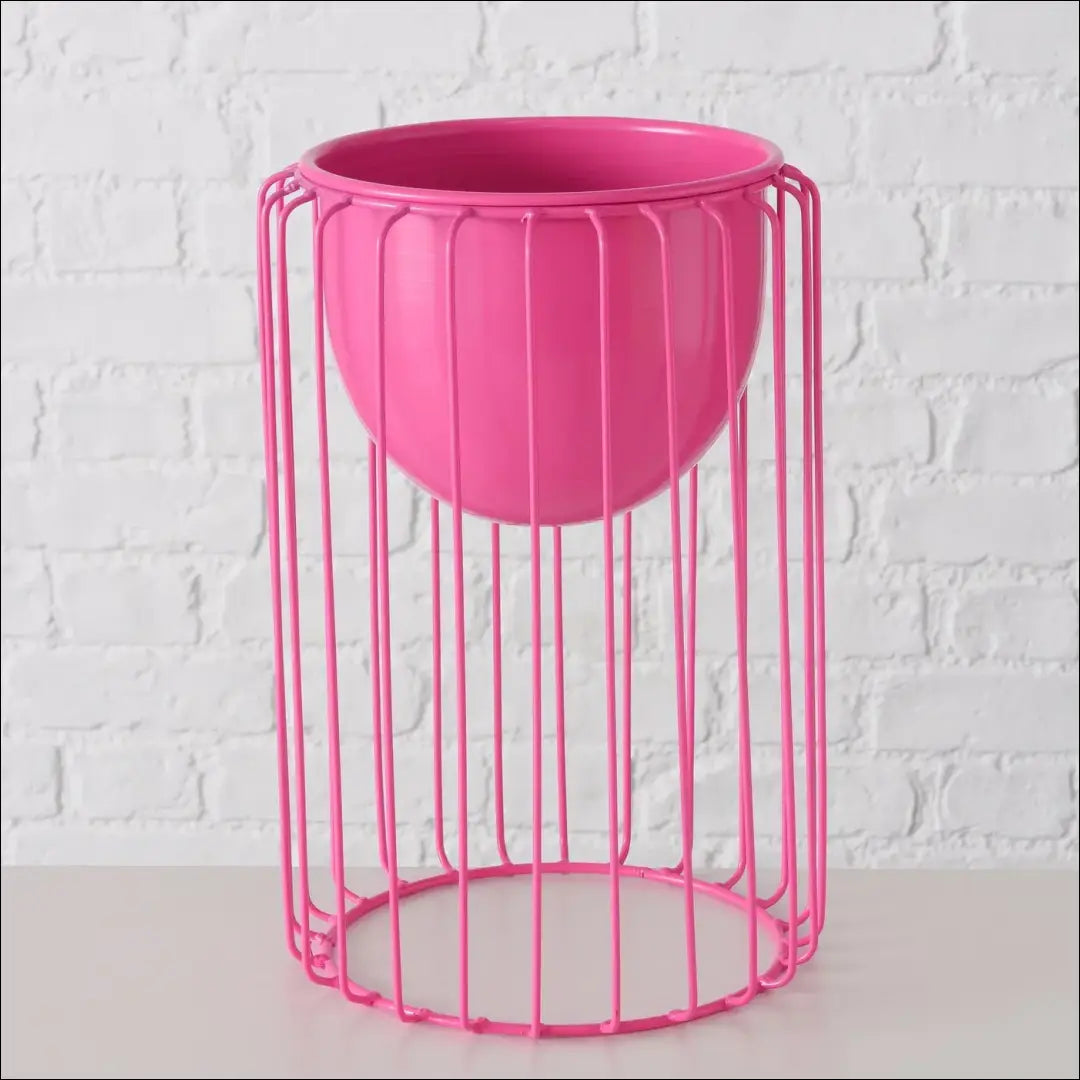 Vazonas su stovu DI6831 - €35 Save 65% 25-50, __label:Pristatymas 1-2 d.d., color-rozine, interjeras, material-metalas