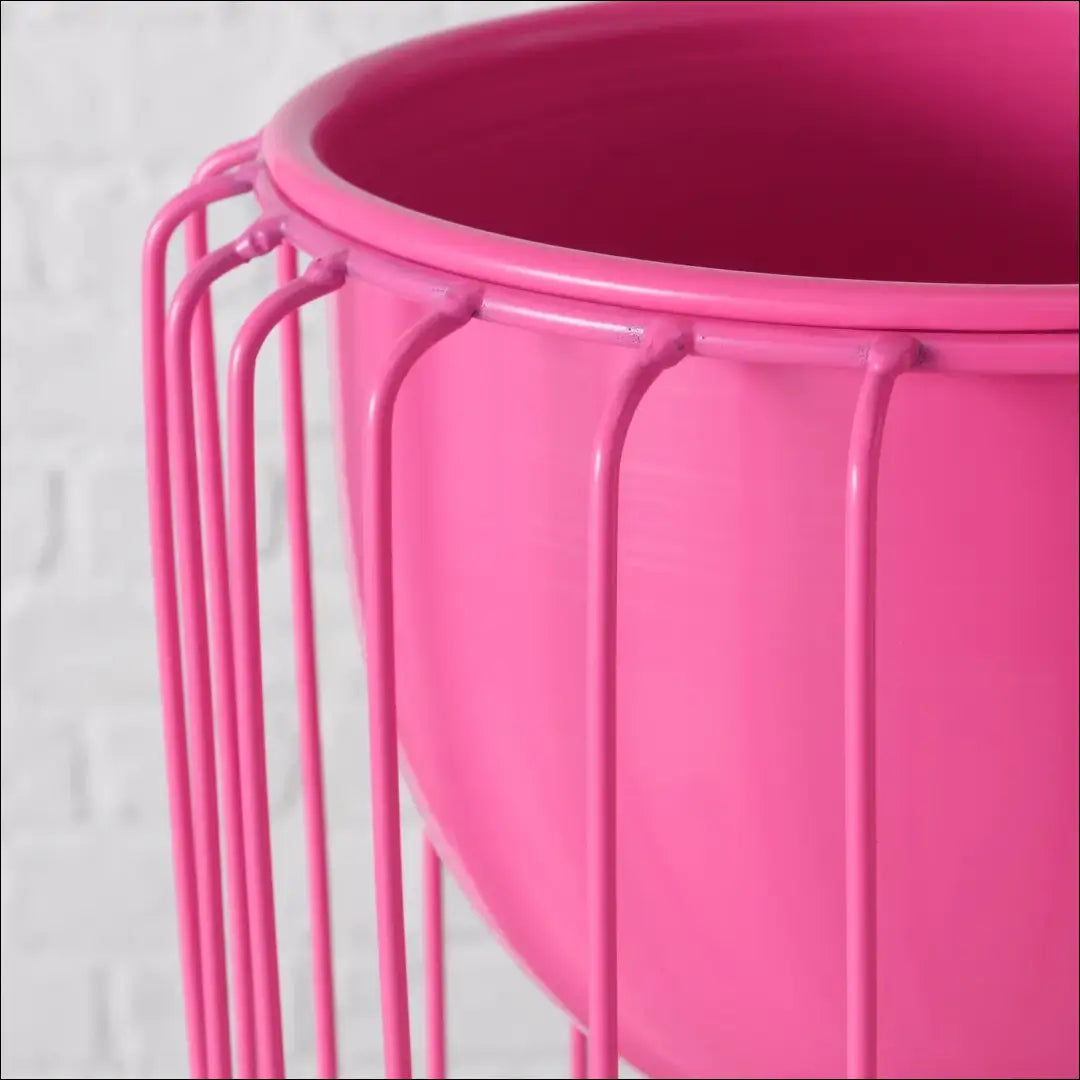 Vazonas su stovu DI6831 - €35 Save 65% 25-50, __label:Pristatymas 1-2 d.d., color-rozine, interjeras, material-metalas