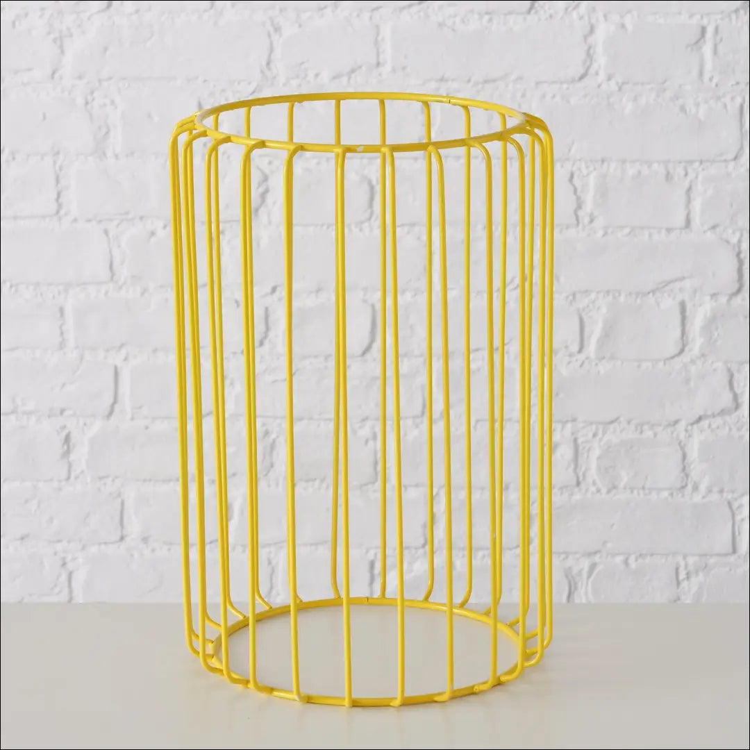 Vazonas su stovu DI6872 - €35 Save 65% 25-50, __label:Pristatymas 1-2 d.d., color-geltona, interjeras, material-metalas