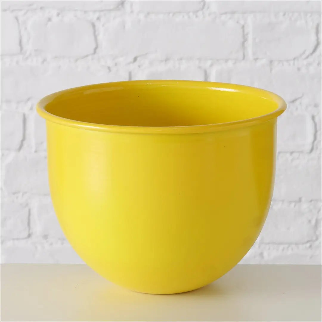 Vazonas su stovu DI6872 - €35 Save 65% 25-50, __label:Pristatymas 1-2 d.d., color-geltona, interjeras, material-metalas