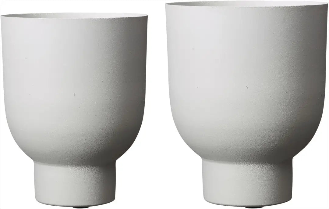 Vazonų komplektas (2vnt) DI2533 - €18 Save 70% __label:Pristatymas 1-2 d.d., color-pilka, interjeras, material-metalas,
