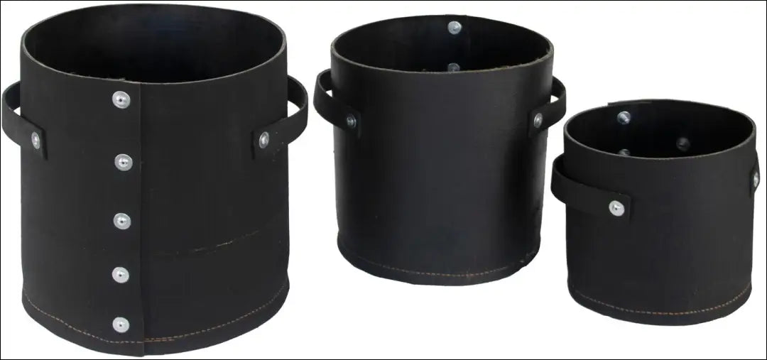 Vazonų komplektas (3vnt) DI5126 - €18 Save 70% __label:Pristatymas 1-2 d.d., color-juoda, color-ruda, interjeras,