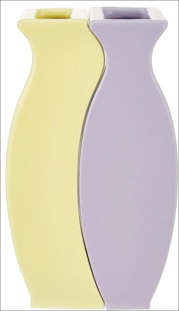 Vazų komplektas (2vnt) DI4208 - €9 Save 70% __label:Pristatymas 1-2 d.d., color-geltona, color-violetine, interjeras,