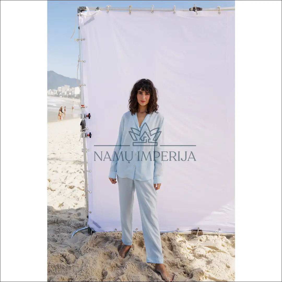Veganiško šilko pižama “Luna&Noon” DI7569 €65 Save 65% 50 100, __label:Pristatymas 1 2 d.d., color melyna, material