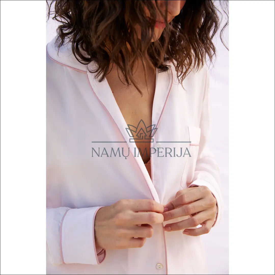 Veganiško šilko pižama “Luna&Noon” DI7598 - €65 Save 65% 50-100, __label:Pristatymas 1-2 d.d., color-rozine,