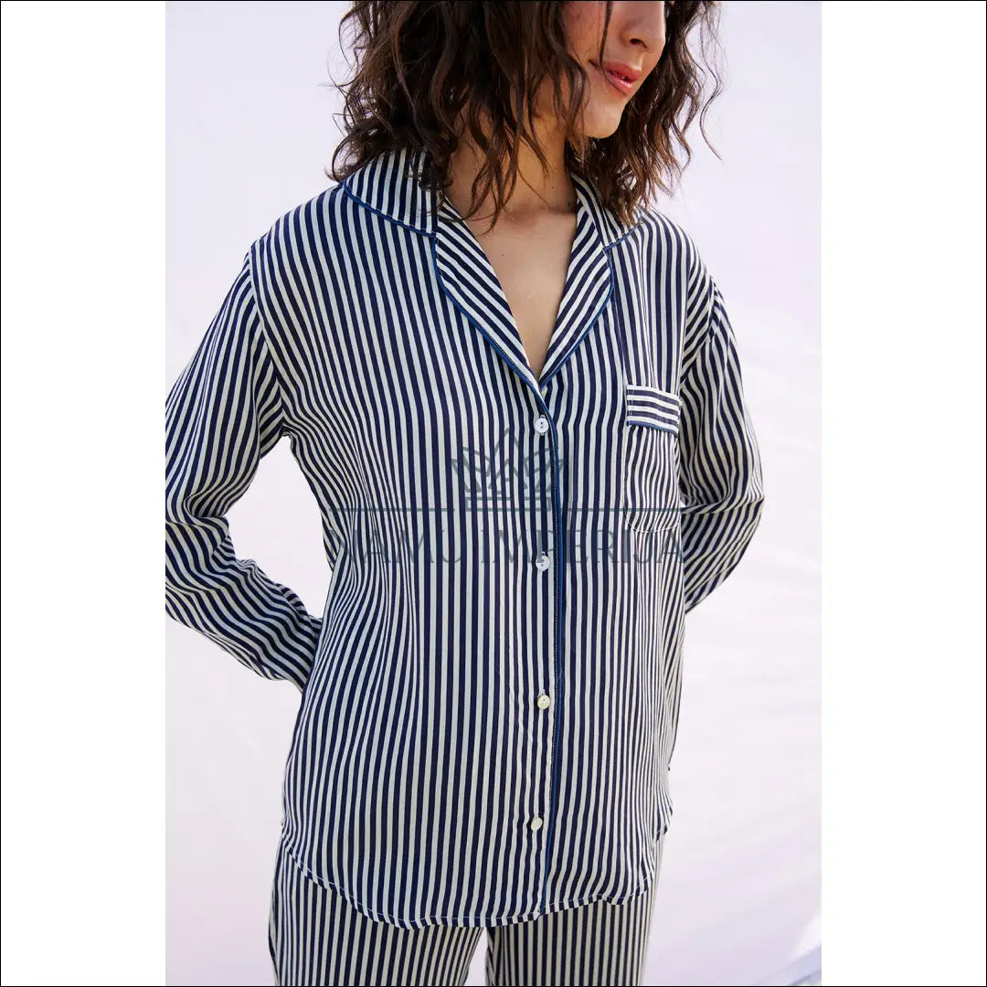 Veganiško šilko pižama “Luna&Noon” DI7623 €74 Save 60% 50 100, __label:Pristatymas 1 2 d.d., color kremas, melyna,